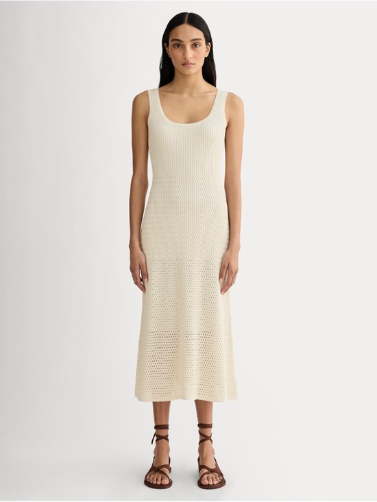 Everlane Dresses & Skirts - Everlane Cream Crochet Tank Dress